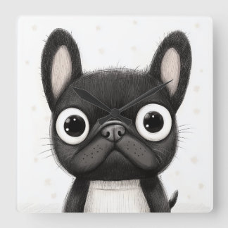 Mooie Franse Bulldog Wandklok