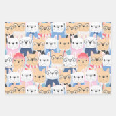 Mooie Franse Bulldog Wrapping Paper Set (Voorkant)