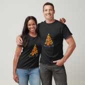 Mooie Franse goudsbloem kerstboom Kerstster T-shirt (Unisex)