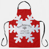 Mooie Franse kerstman! Schort (Voorkant)