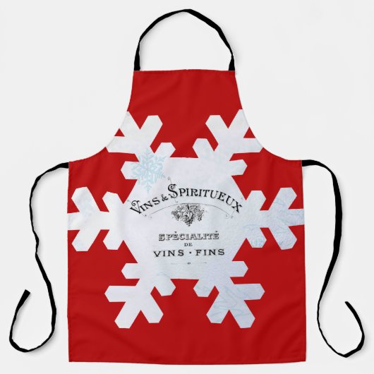 Mooie Franse kerstman! Schort (Voorkant)