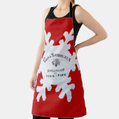 Mooie Franse kerstman! Schort (Insitu)