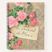 Mooie Franse krant Notitieboek (Voorkant)