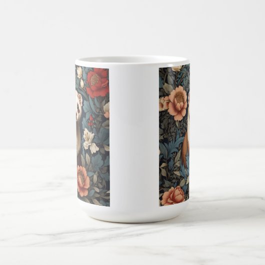 Mooie fret William Morris geïnspireerd Koffiemok (Center)