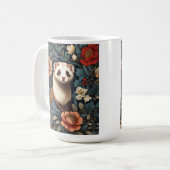 Mooie fret William Morris geïnspireerd Koffiemok (Voorkant links)