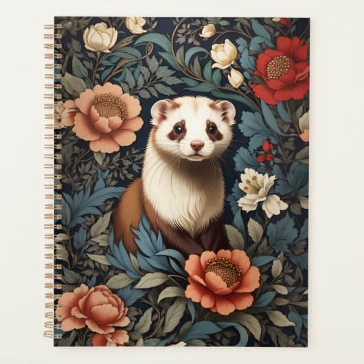 Mooie fret William Morris geïnspireerd Planner (Voorkant)