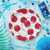 Mooie frisse rode kersen thema papieren bordje (Feest)