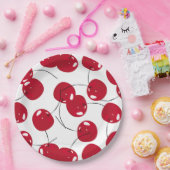 Mooie frisse rode kersen thema papieren bordje (Feest)