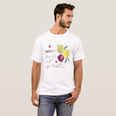 Mooie fruit en groenten met initialen t-shirt (Voorkant volledig)