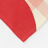 Mooie Fruit Gingham Patroon Fleece Deken (Hoek)