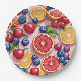 Mooie Fruit Thema fruitige borden Papieren Bordje