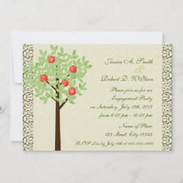 Mooie fruitboom verloving foto aankondiging