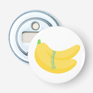 Mooie Fruitkunst / Tropische Voedsel Esthetiek Button Flesopener