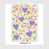 Mooie fruitpatroon sticker (Vel)