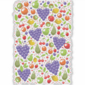 Mooie fruitpatroon sticker (Voorkant)