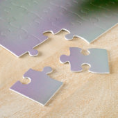 Mooie fuchsie en witte bloem legpuzzel (Zijkant)