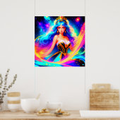 Mooie Galactische Prinses Poster (Keuken)