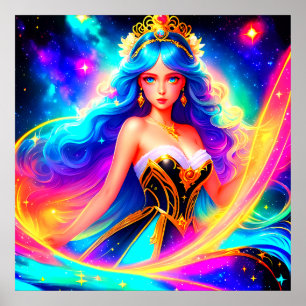 Mooie Galactische Prinses Poster