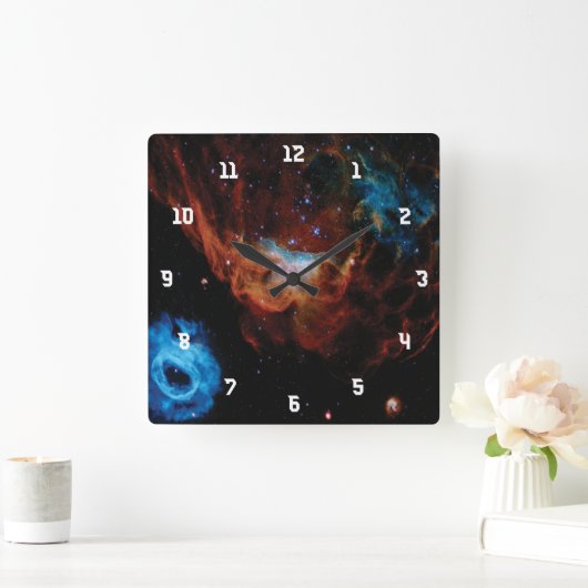 Mooie Galaxy Vierkante Klok (Huis)