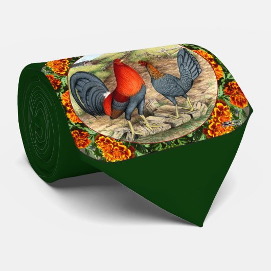 Mooie game Fowl Stropdas (Opgerold)