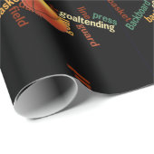 Mooie game waar ik van Basketball hou Cadeaupapier (Rol Hoek)