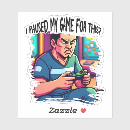 Mooie gamer ontwerpen sticker (Vel)