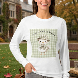 Mooie Gans Persoonlijke Leraren Lange Mouwen T-sh T-shirt