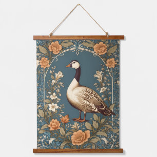 Mooie  gans William Morris Geïnspireerd Hangend Wandkleed