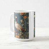 Mooie gans William Morris Geïnspireerd Koffiemok (Voorkant links)
