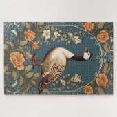 Mooie gans William Morris Geïnspireerd Legpuzzel (Horizontaal)