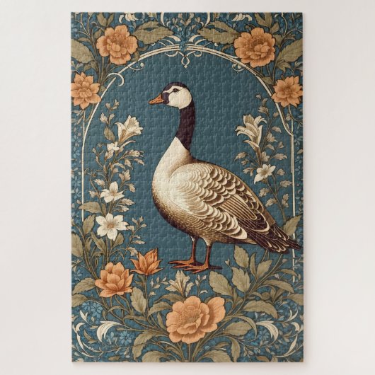 Mooie gans William Morris Geïnspireerd Legpuzzel (Verticaal)