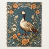Mooie gans William Morris Geïnspireerd Planner (Voorkant)