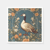 Mooie  gans William Morris Geïnspireerd Servet (Voorkant)