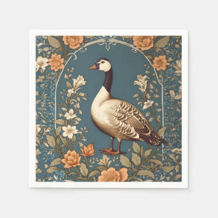 Mooie  gans William Morris Geïnspireerd Servet