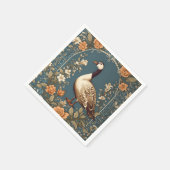 Mooie gans William Morris Geïnspireerd Servet (Hoek)