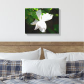 Mooie Gardenia Bloem Canvas Afdruk (Insitu (Slaapkamer))