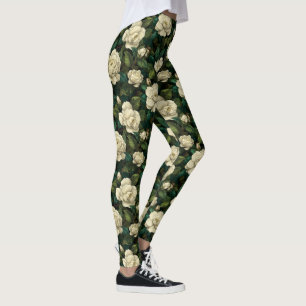 Mooie Gardenias Esthetische Actieve Kleding Leggings