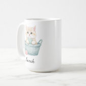 Mooie garen katten mok (Voorkant links)