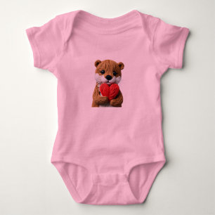 Mooie garen kunst Adorable Otter Romper