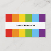 Mooie Gay Regenboog Minimal LGBT Visitekaartje (Voorkant)