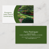 Mooie gazon Foto III Landscaping Visitekaartje (Voorkant / Achterkant)