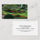 Mooie gazon foto landschapsarchitectuur Visitekaar Visitekaartje (Voorkant / Achterkant)