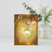 Mooie geanimeerde feelantaarn briefkaart (Staand voorkant)