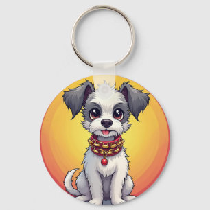 🐶 Mooie Geanimeerde Hond Voor Dagelijkse Stijl 🐶 Sleutelhanger