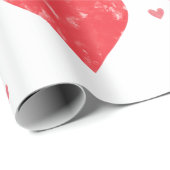 Mooie geassorteerde harten op witte Valentijnsdag Cadeaupapier (Rol Hoek)