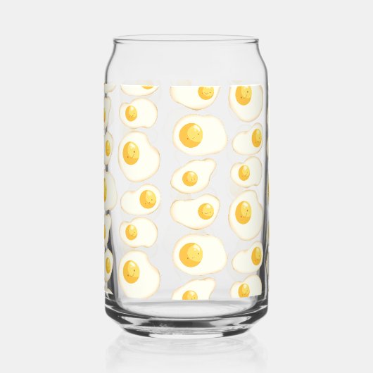 Mooie gebakken eieren blikvorm glas (Voorkant)