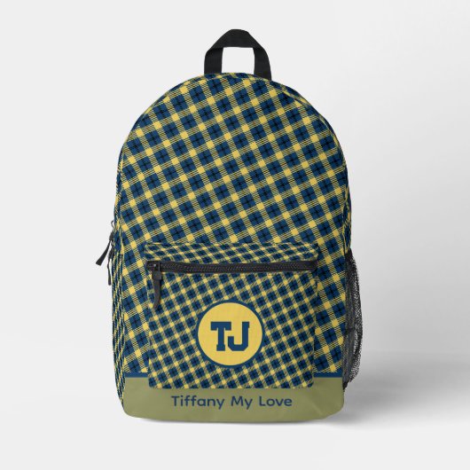 Mooie gebatikte rugzak voor de kleuterschool met i (Voorkant)