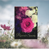 Mooie gebeden en sympathie kaart