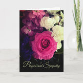 Mooie gebeden en sympathie kaart (Voorkant)