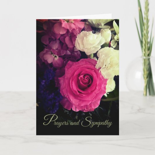 Mooie gebeden en sympathie kaart (Voorkant)